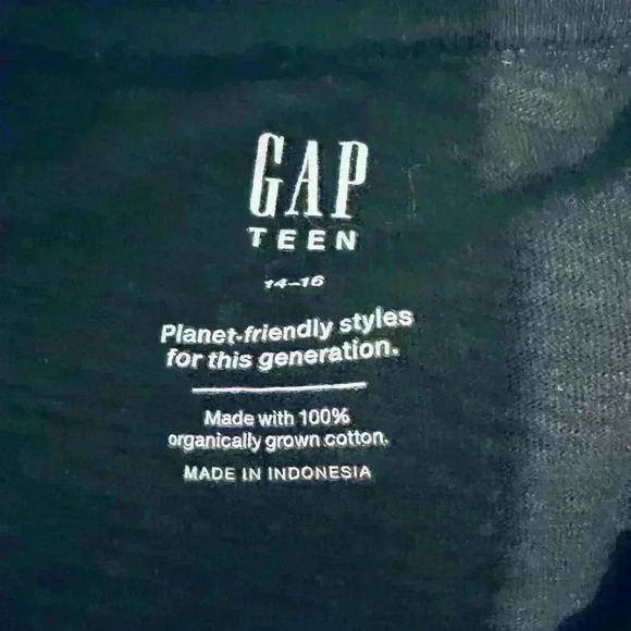 Gap Kids Vintage T-Shirt, Girls/Teen Size 14-16/XL, Charcoal Gray - Picture 12 of 13